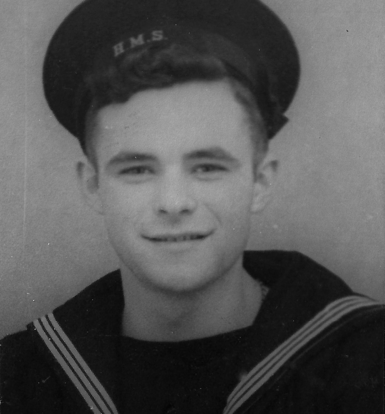Young Archie Hazledine in naval uniform CREDIT Royal Navy